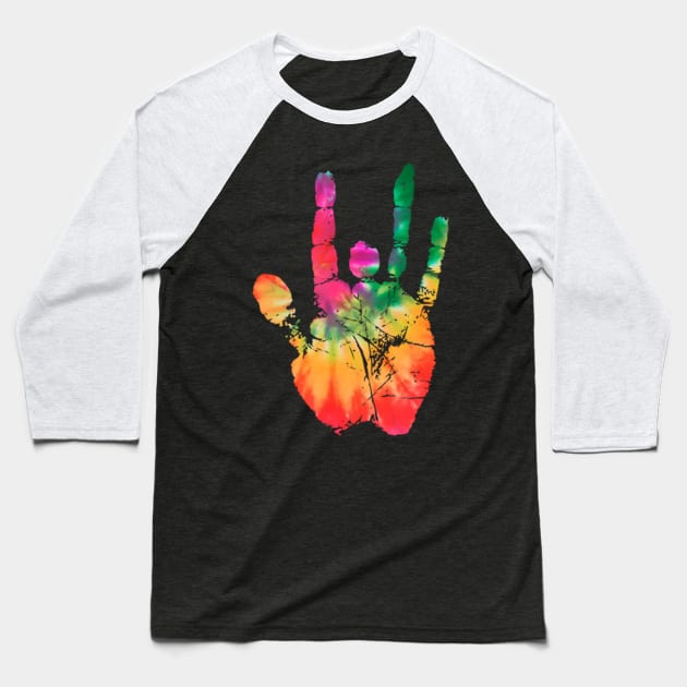 Tie Dye Grateful Dead Baseball T-Shirt by NdasMet